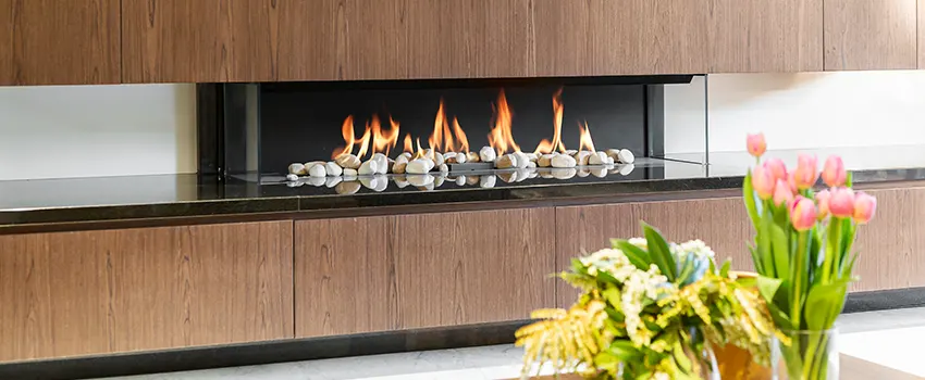 Double-height Fireplace Design Refurbishment in Don Mills, Ontario